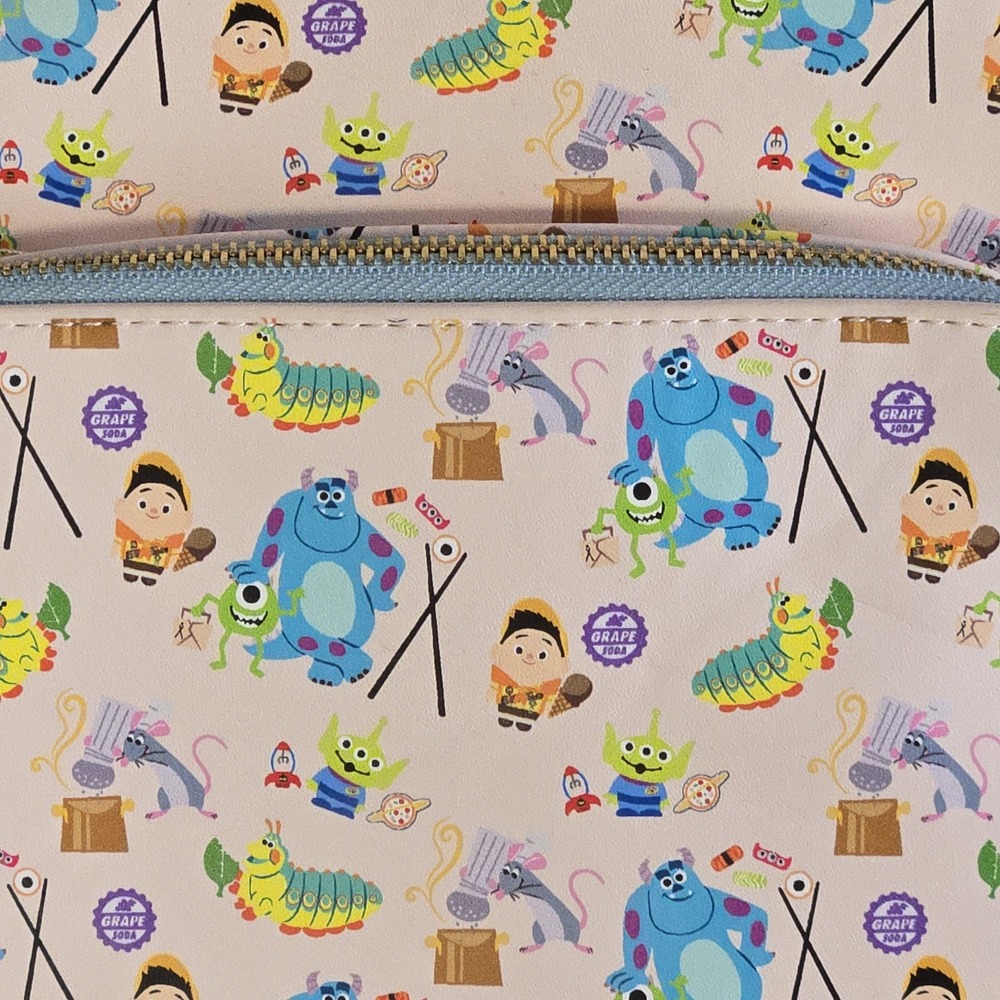 Disney Danielle Nicole Pixar Snack Characters Mini Backpack Pockets - Picture 2 of 8